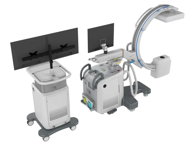 YJ-CA300 mobile C-arm system with dual monitors